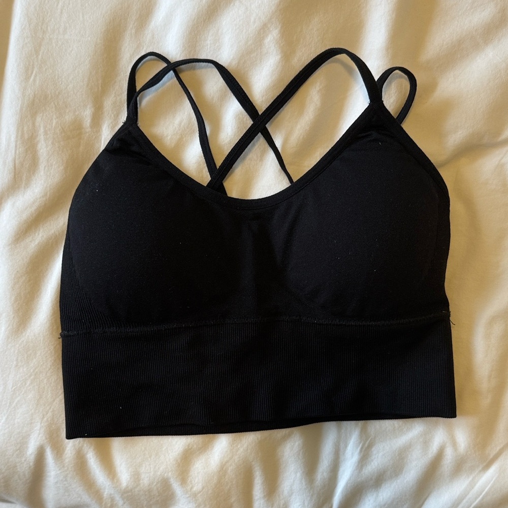 NVGTN Black Sports Bra